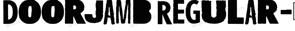 DoorJamb Regular字体转换